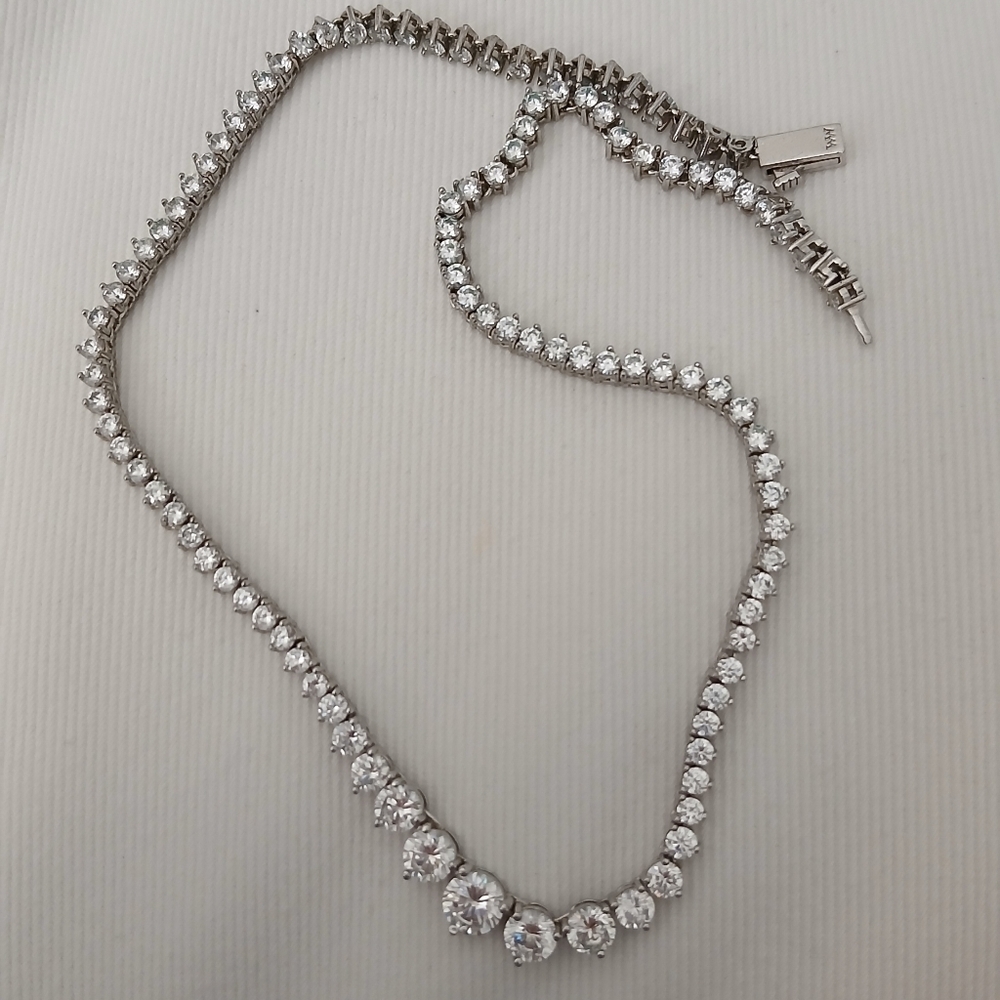 Not Your Basic Graduated Tennis Necklace | Melinda Maria